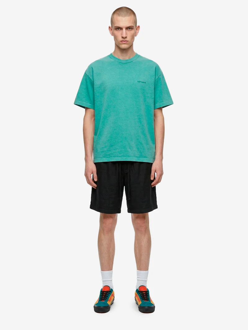 T-shirt S/S 'Benton' verde boxy fit