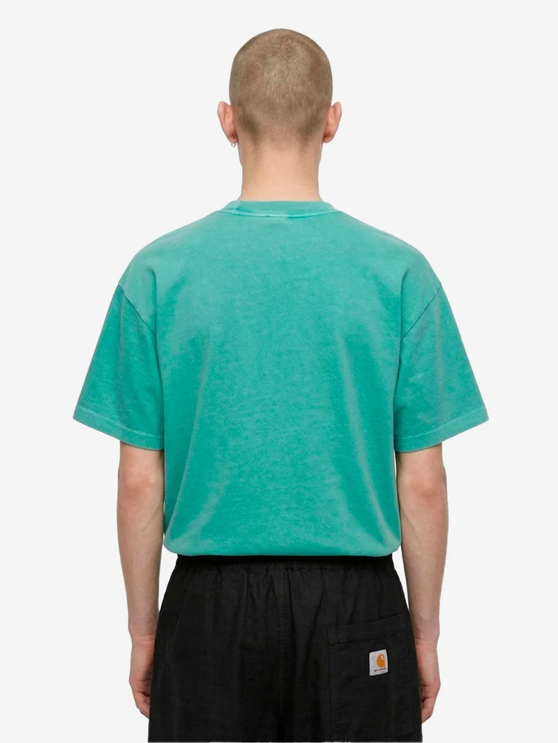 T-shirt S/S 'Benton' verde boxy fit