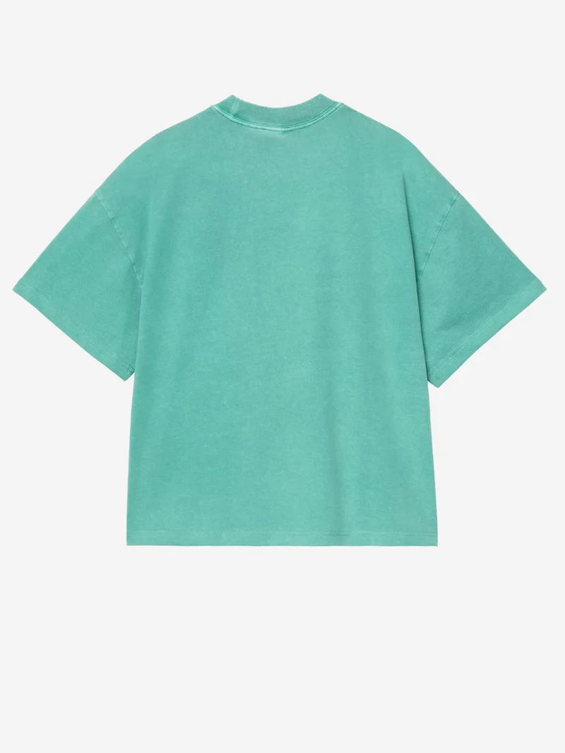 T-shirt S/S 'Benton' verde boxy fit