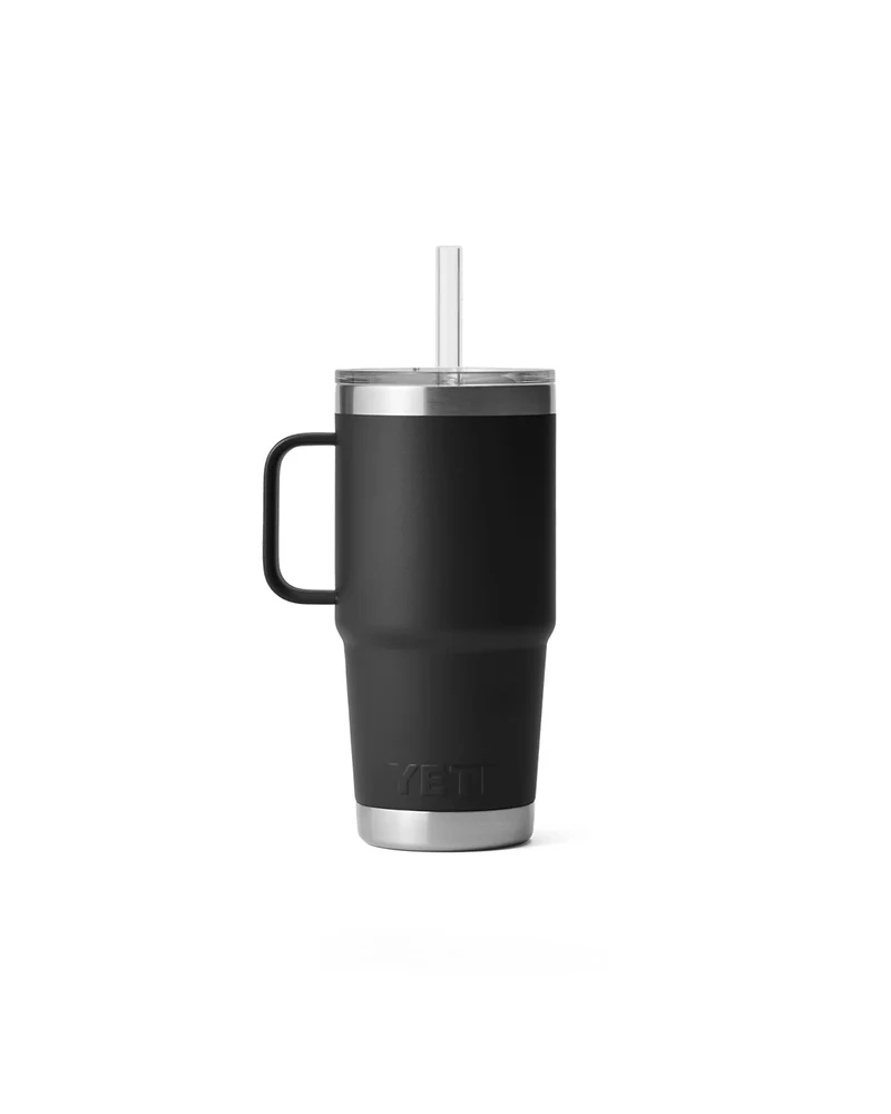 Yeti Rambler 25 Oz Straw Mug Black [739ml]