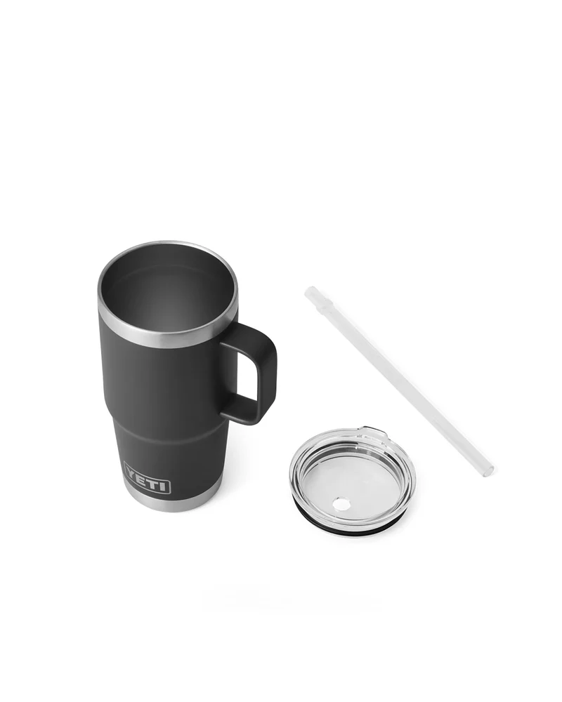 Yeti Rambler 25 Oz Straw Mug Black [739ml]