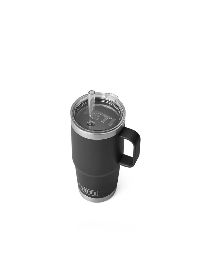 Yeti Rambler 25 Oz Straw Mug Black [739ml]