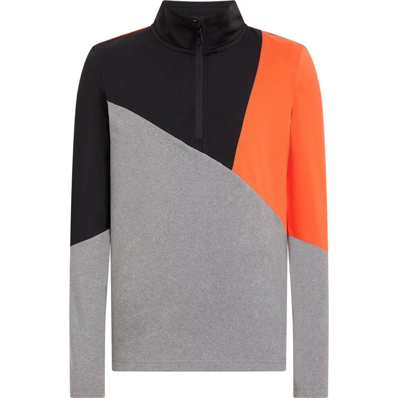 McKinley Kinder Funktionsshirt Ikay II orange dark black ni