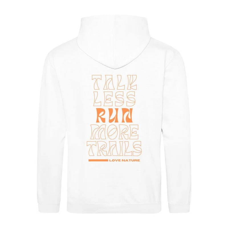 talk less run more trails - Bio Premium Zipper Hoodie Unisex