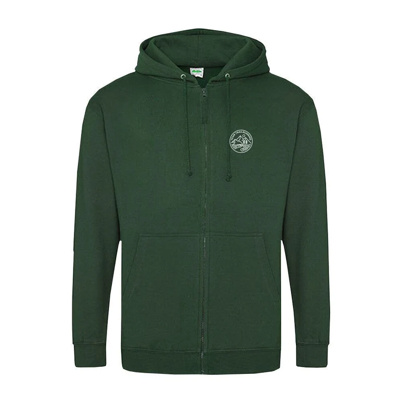 talk less run more trails - Bio Premium Zipper Hoodie Unisex