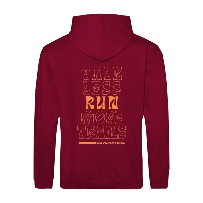 talk less run more trails - Bio Premium Zipper Hoodie Unisex