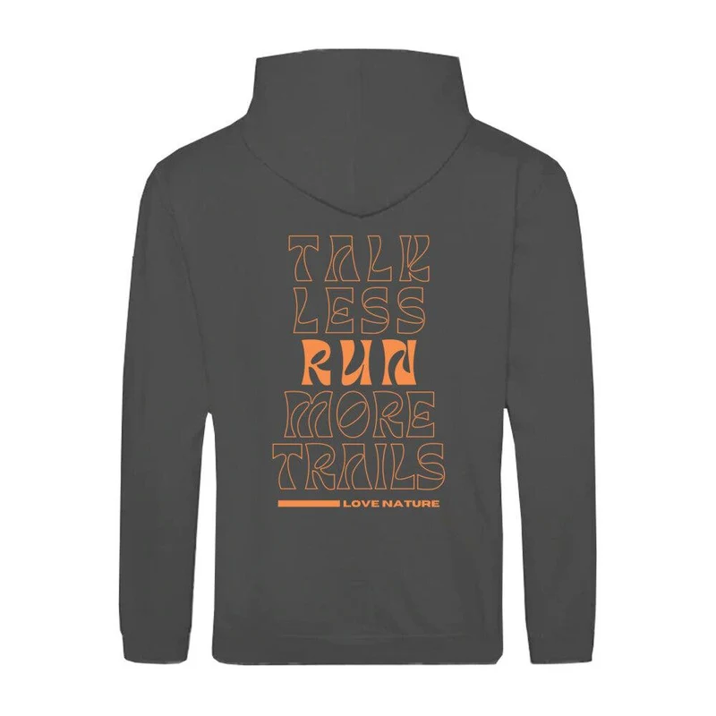 talk less run more trails - Bio Premium Zipper Hoodie Unisex