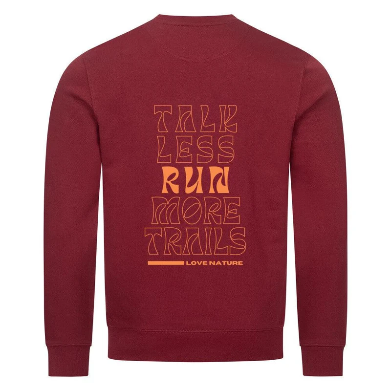 talk less run more trails - Bio Premium Sweatshirt