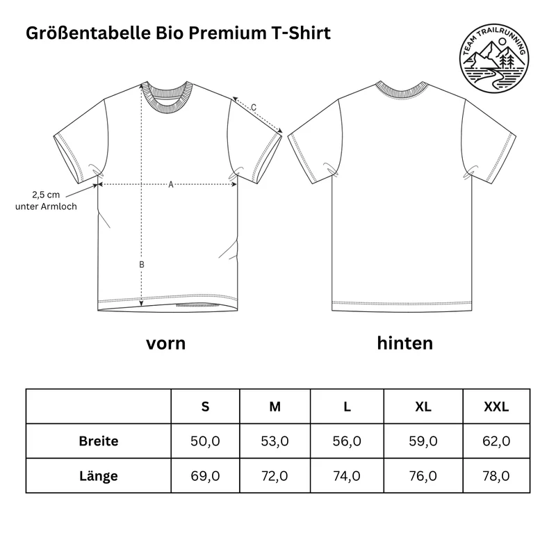 Team Trailrunning ist Leidenschaft - Bio Premium Shirt