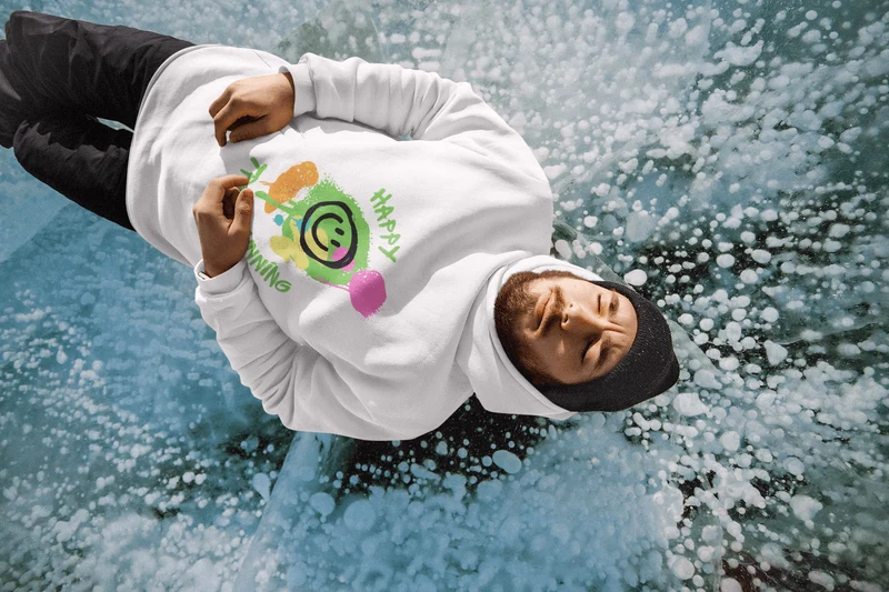 Happy Trailrunning - Bio Premium Hoodie