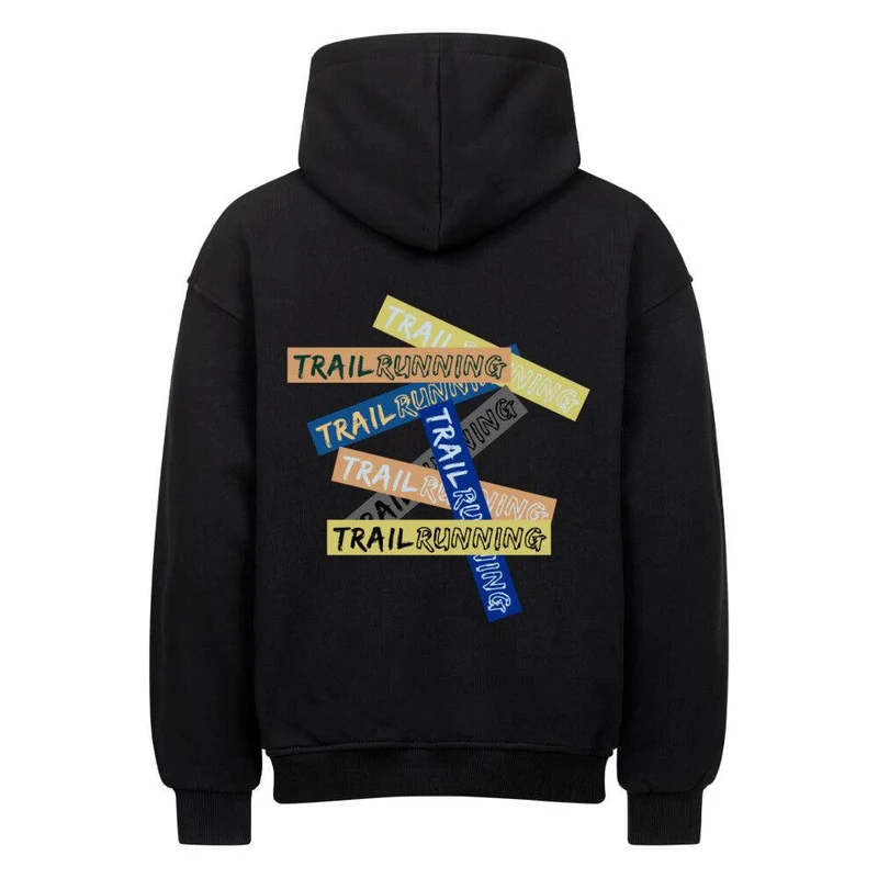 Trailrunning Letters - Bio Premium Oversized Hoodie