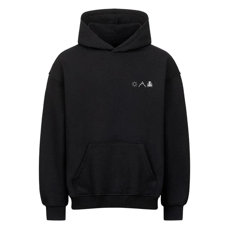 Trailrunning Letters - Bio Premium Oversized Hoodie