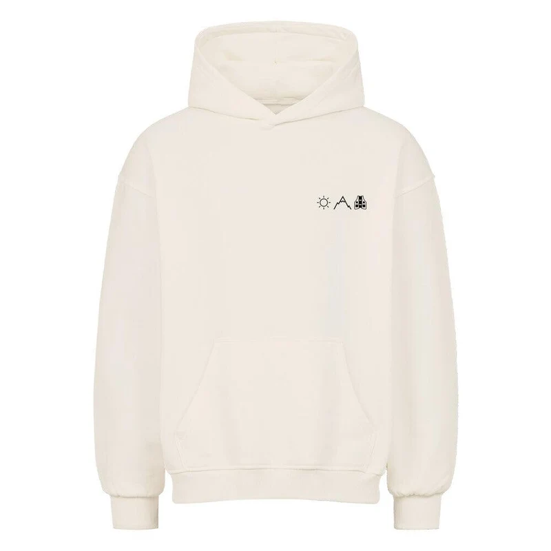 Trailrunning Letters - Bio Premium Oversized Hoodie