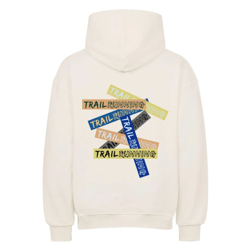 Trailrunning Letters - Bio Premium Oversized Hoodie
