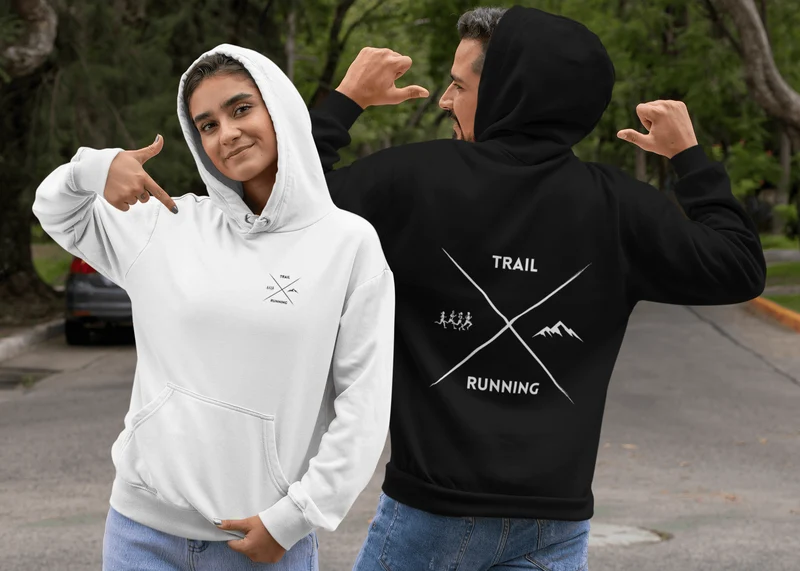 Trail Running Cross - Bio Premium Hoodie