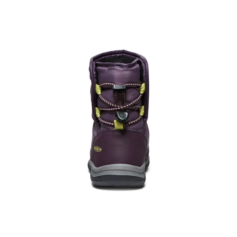 Puffrider Wasserdichte Winterstiefel für kleine Kids | Black Plum/Daiquiri Green