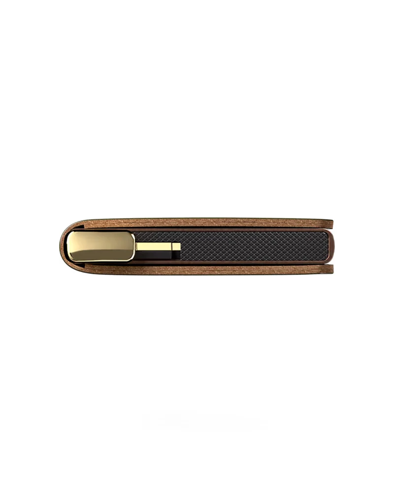 Secrid Premium Slimwallet+ Emboss Lines Cognac