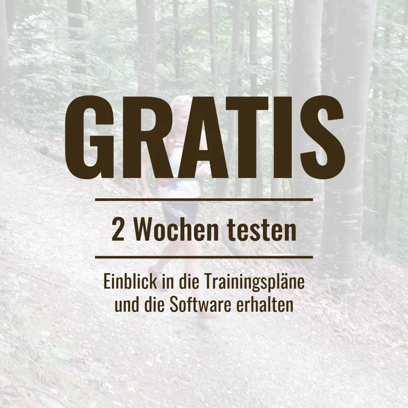 GRATIS TESTEN • Trailrunning Trainingsplan • 2 Wochen