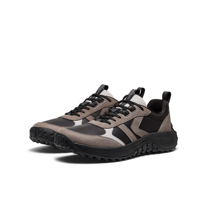 KS86 Leder Sneaker für Herren | Black/Steel Grey