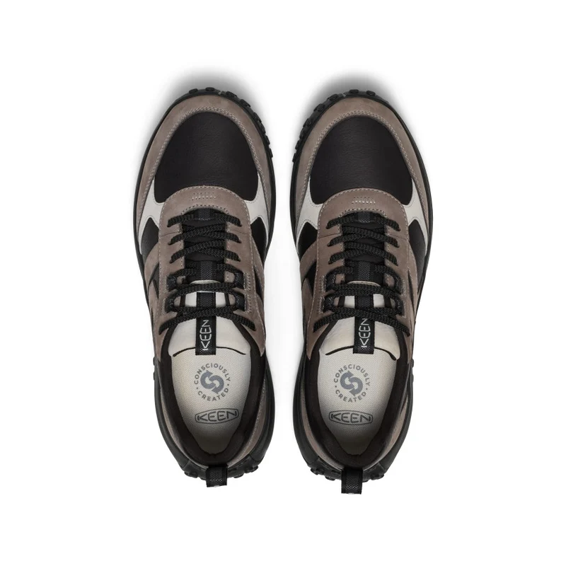 KS86 Leder Sneaker für Herren | Black/Steel Grey
