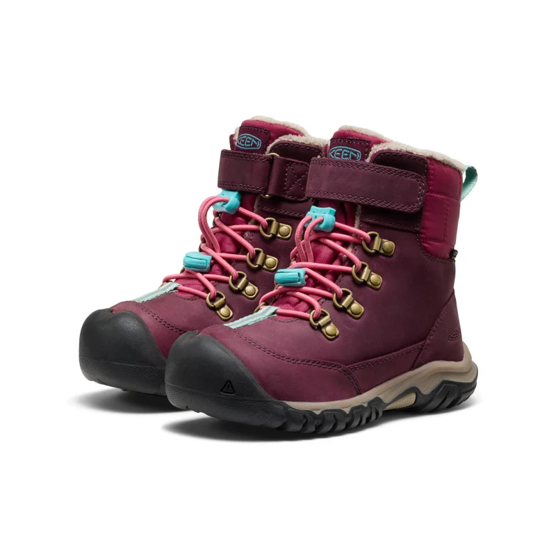 Kanibou Wasserdichte Winterstiefel für kleine Kids | Fig/Pink Lemonade
