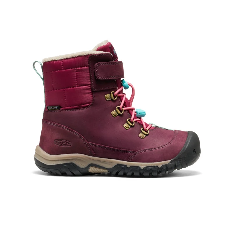 Kanibou Wasserdichte Winterstiefel für große Kids | Fig/Pink Lemonade