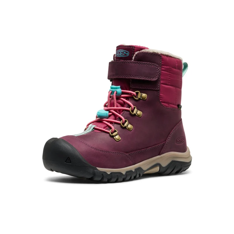 Kanibou Wasserdichte Winterstiefel für große Kids | Fig/Pink Lemonade