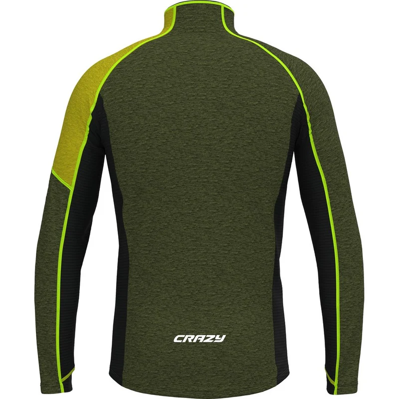 Crazy Idea Pull Ascent Herren Midlayer forest