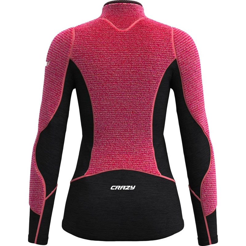 Crazy Idea Pull Exit Extrafleece Damen Midlayer blush