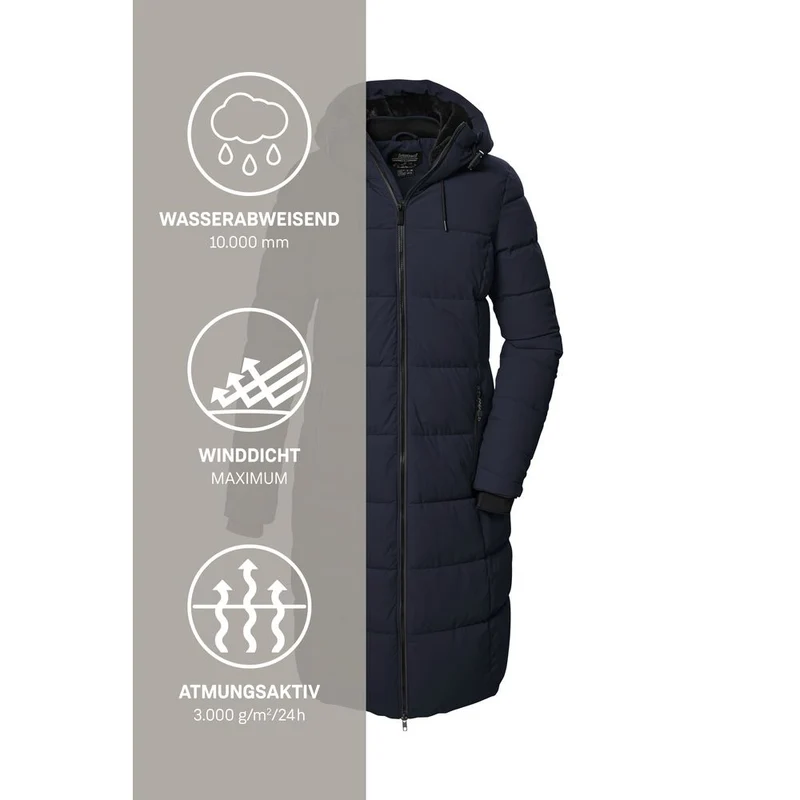 Killtec Kow 56 Wmn Qltd Ct Damen Steppmantel dunkelnavy