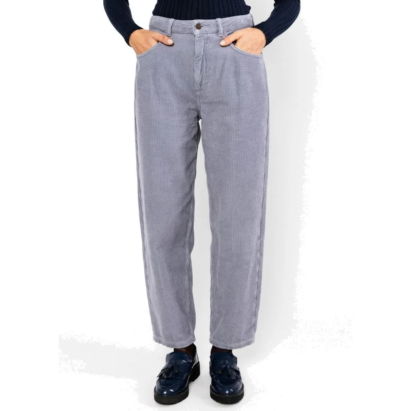 Blutsgeschwister High Waist Olotte Damen Cordhose morning-dawn-corduroy-blue