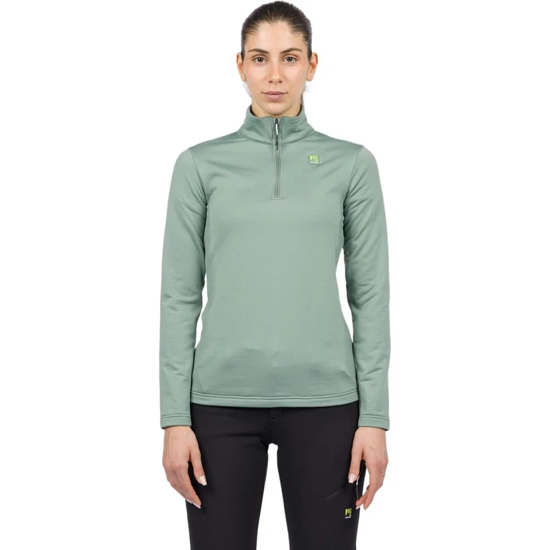 Karpos Pizzocco Evo W Half Zip Fleece Damen Longsleeve hedge