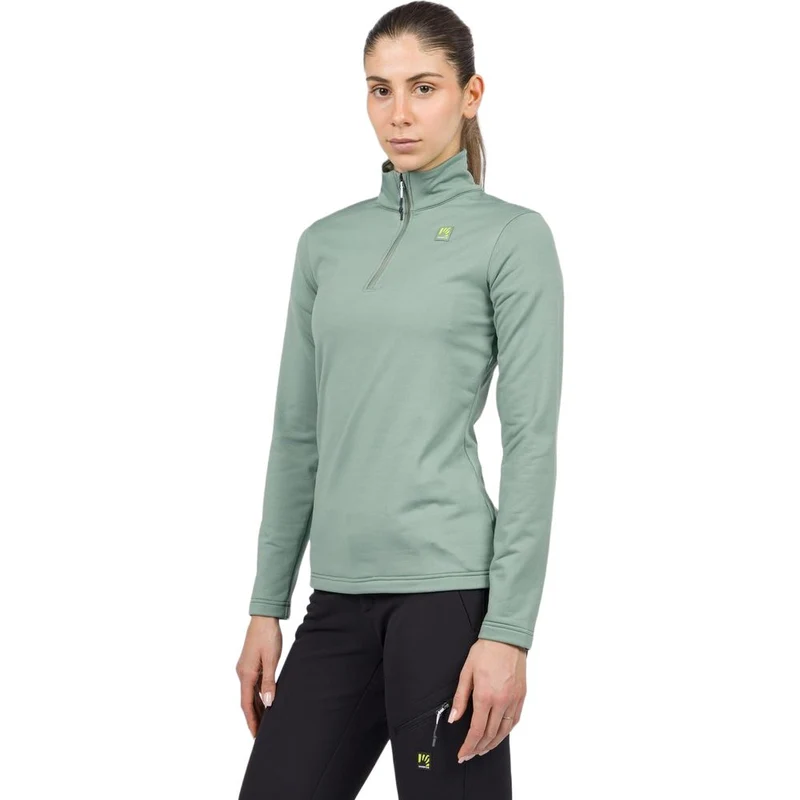 Karpos Pizzocco Evo W Half Zip Fleece Damen Longsleeve hedge