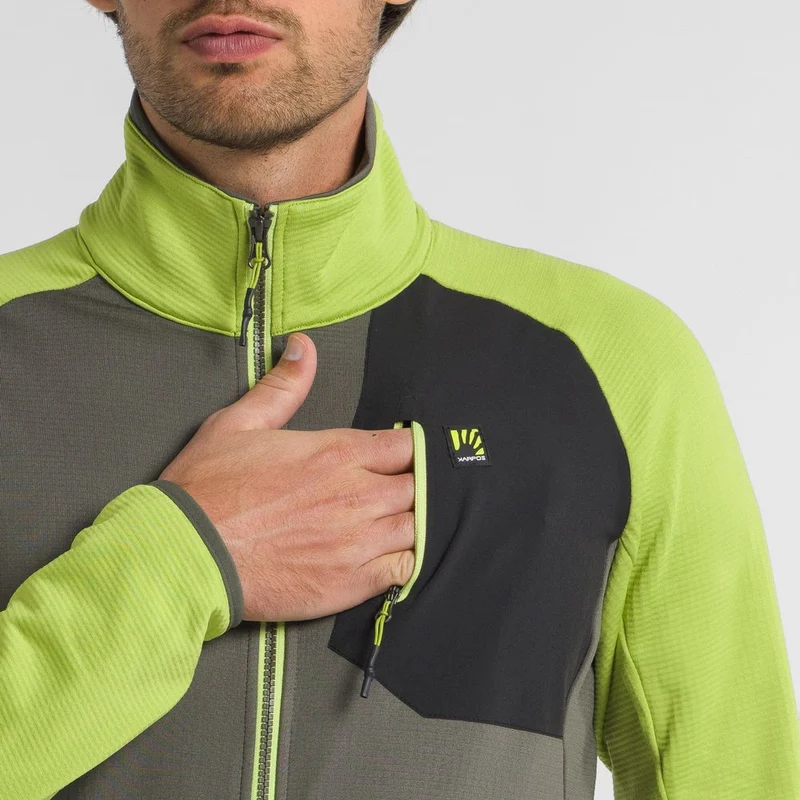 Karpos Odle Evo Full Zip Fleece Herren Midlayer kambaba-dark-citron