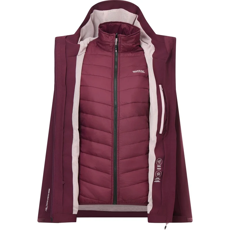 Regatta Wentwood Damen 3-in-1 Outdoorjacke fig