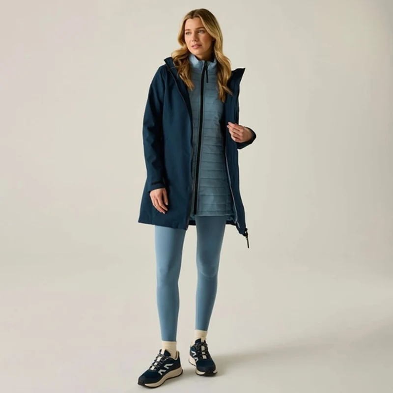 Regatta Denbury Damen 3-in-1-Jacke navy/dusky blue