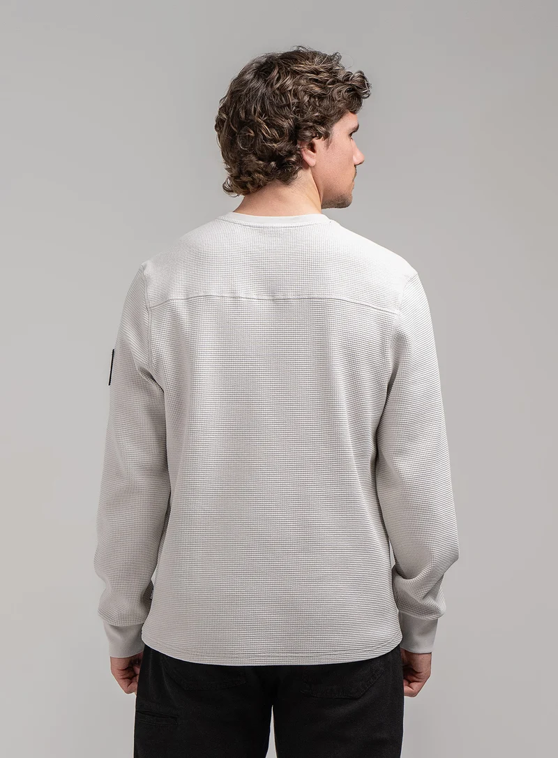 DISSIDENT WAFFLE LONG SLEEVE T-SHIRT
