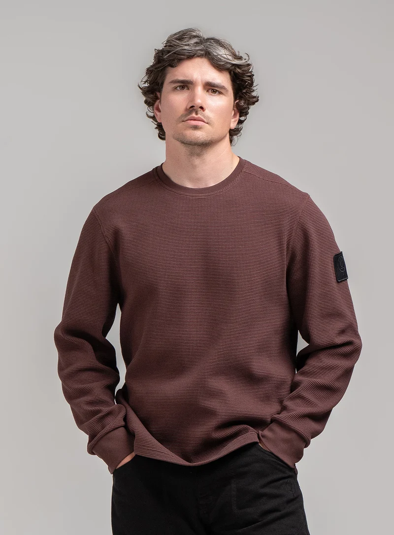 DISSIDENT WAFFLE LONG SLEEVE T-SHIRT