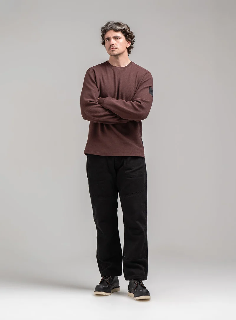DISSIDENT WAFFLE LONG SLEEVE T-SHIRT