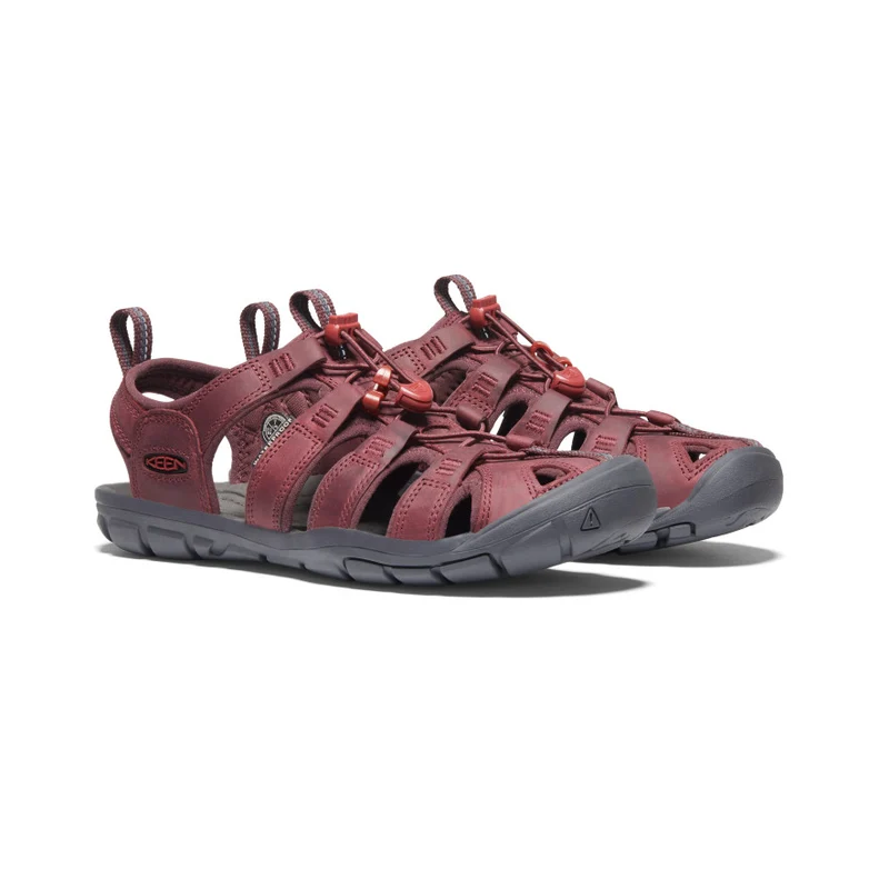 Clearwater Leather CNX Sandale für Damen | Wine/Red Dahlia