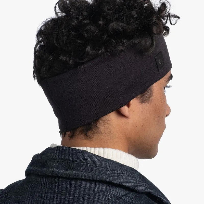 Buff Merino Wide Headband Stirnband black