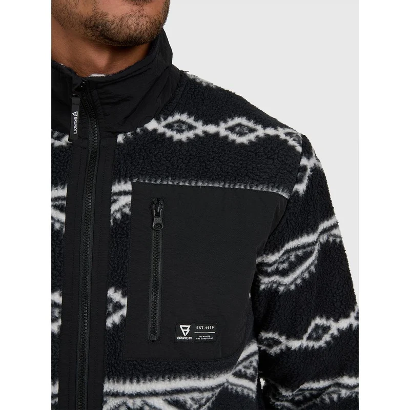 Brunotti Kevio-Zip Urban Herren Fleecejacke black