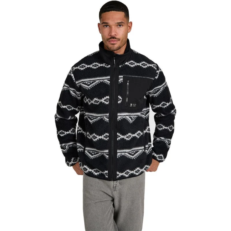 Brunotti Kevio-Zip Urban Herren Fleecejacke black