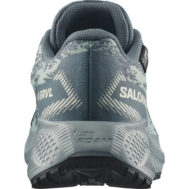 Salomon Shoes Aero Grvl Wp J Kinder Wanderschuh stormy weather/lichen/clearly aqua