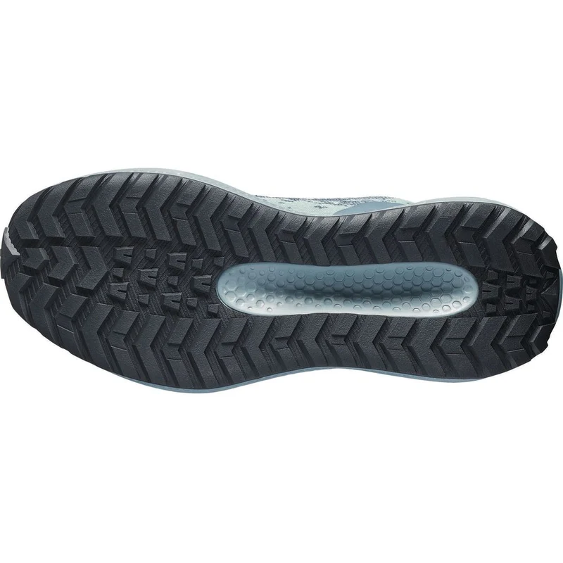 Salomon Shoes Aero Grvl Wp J Kinder Wanderschuh stormy weather/lichen/clearly aqua