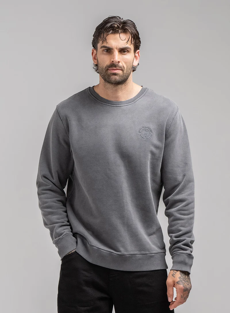 DISSIDENT-PULLOVER MIT ACID-WASCHUNG