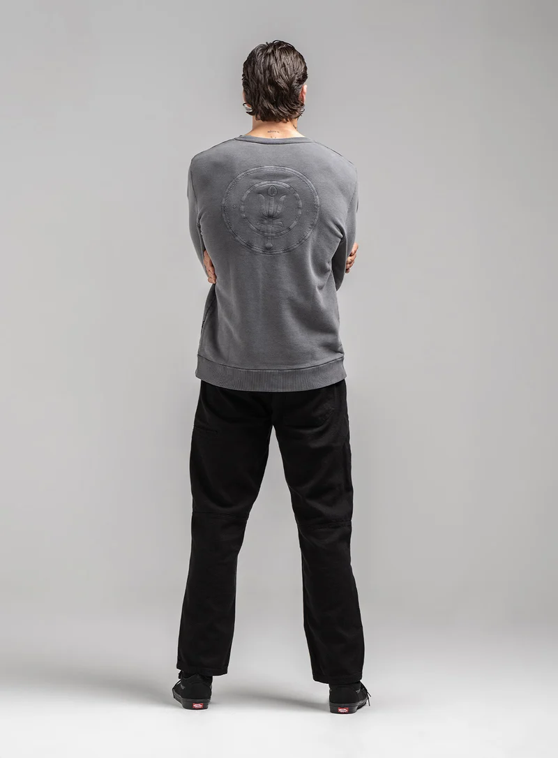 DISSIDENT-PULLOVER MIT ACID-WASCHUNG