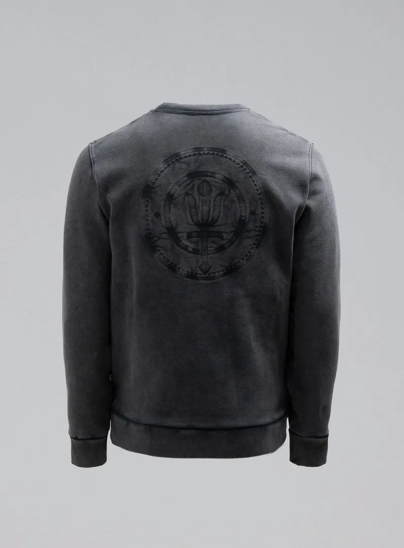 DISSIDENT-PULLOVER MIT ACID-WASCHUNG