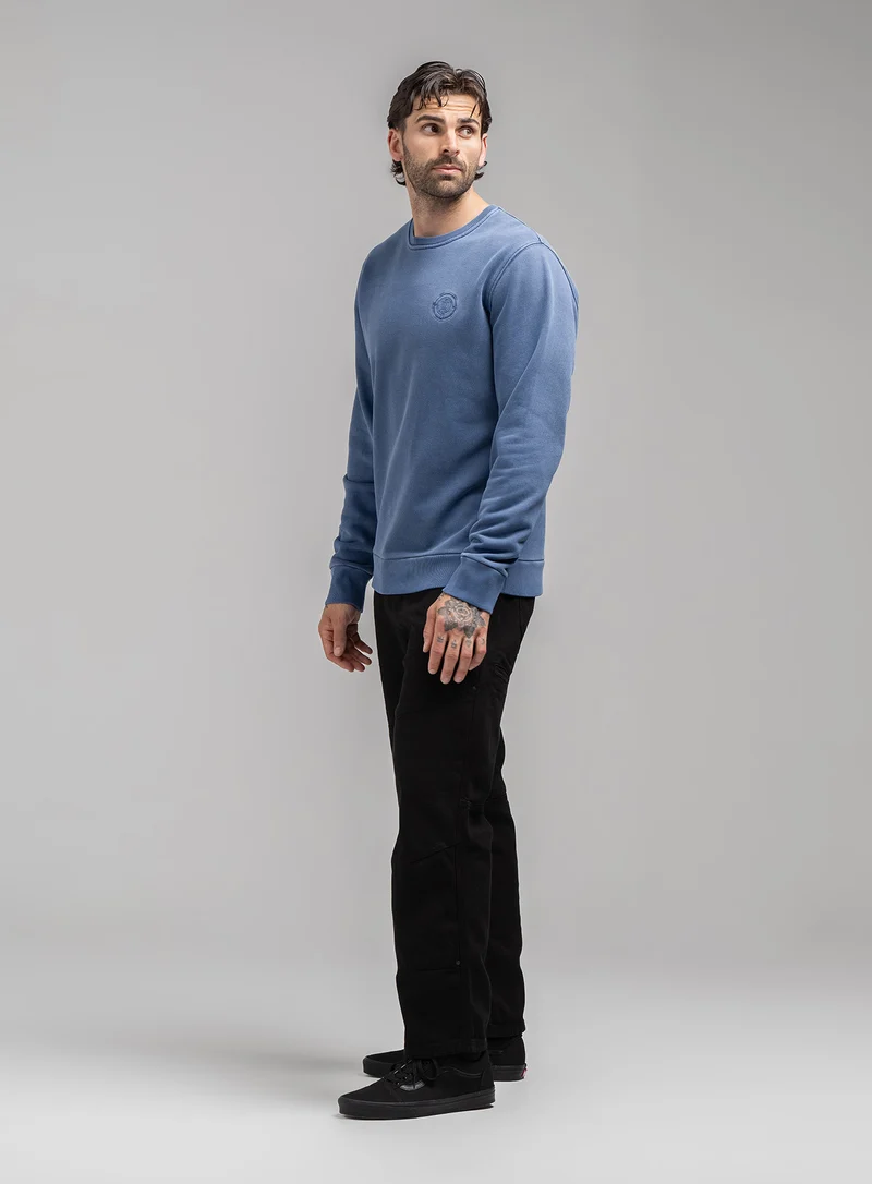 DISSIDENT-PULLOVER MIT PIGMENT-DYE-WASCHUNG