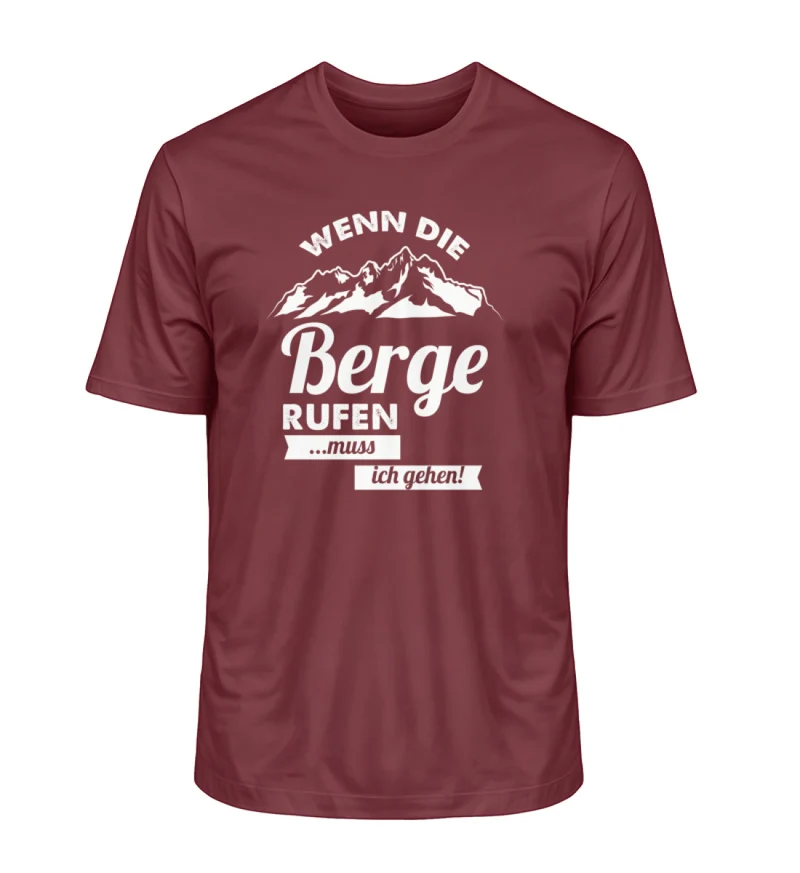 Wenn die Berge rufen - Unisex Premium Organic T-Shirt